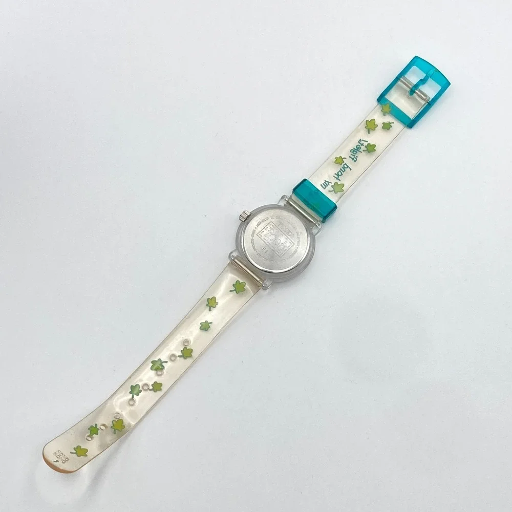 Timex Winnie the Pooh Women's Watch 29mm Piglet Clear New Battery 1998 90s 7.5